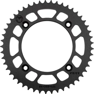 Piñón trasero de aluminio - Corona trasera 49 dientes negro