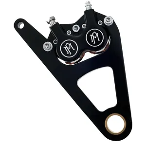 PM, Soporte de pinza de freno delantera derecha 4-pistones, 11.5". Negro <span style="color: red;font-size: 0,5em">- PEDIDO ESPECIAL -</span>