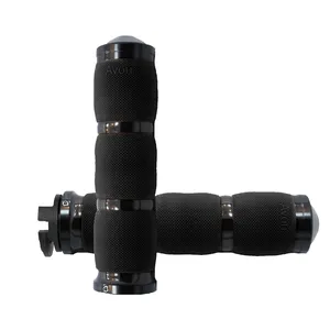 Empuñaduras Avon con amortiguación de aire, anodizadas en negro