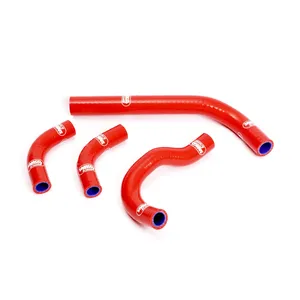 Kit de mangueiras de radiador - tubos silicone vermelho