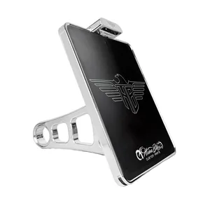 HeinzBikes, soporte lateral para matrícula. Cromo