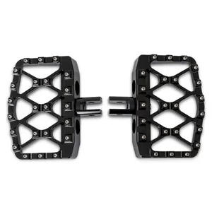 Burly, estriberas mini MX-Evolution para conductor. Negro