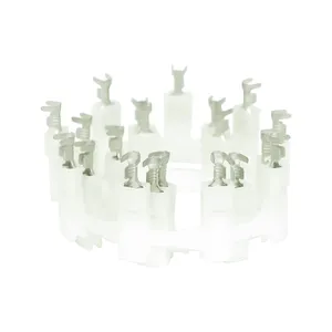 NAMZ, terminales de altavoz AMP de .187" blancos. Blancos <span style="color: red;font-size: 0,5em">- PEDIDO ESPECIAL -</span>