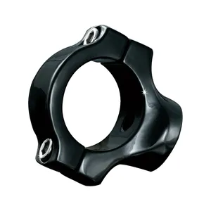 Kuryakyn, abrazadera de montaje para soporte de placa de matrícula. Negro brillante
