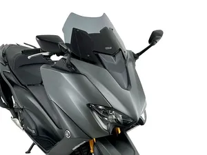 Parabrisas transparente para motocicleta visto de frente