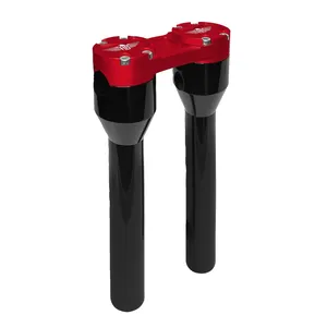 HeinzBikes, elevadores rectos Clubstyle 12". Negro/Rojo
