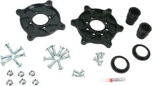 Juego de anillos metálicos para portaequipajes trasero de motocicleta