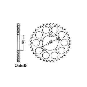 Piñón trasero JT 1022.38
