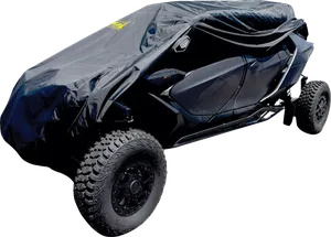 Funda protectora negra para UTV Polaris Defender modelo Extreme Pro XL