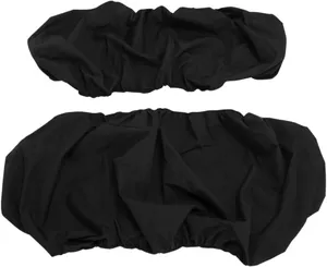 Funda protectora negra para asiento tipo banco y cubo de motocicleta
