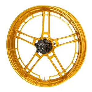 Arlen Ness, llanta fatline 21 x 3.5". Dorado