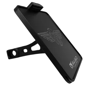 HeinzBikes, soporte lateral para matrícula. Negro
