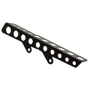 Rick's Motorcycles, protector de correa Agujeros redondos. Negro mate