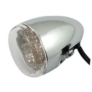 Chris Products, intermitentes LED Bullet. Rojo. Lente transparente
