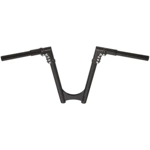 Arlen Ness, barra de arrastre modular de 1-1/4". Negra, elevación de 8"