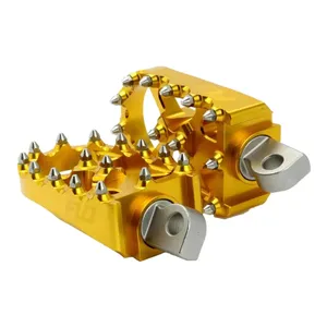 Flo Motorsports, juego de estriberas V2 MX. Dorado