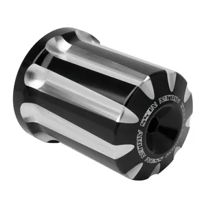 Arlen Ness, kit de filtro de aceite reutilizable de aluminio mecanizado. Deep Cut. Negro <span style="color: red;font-size: 0,5em">- PEDIDO ESPECIAL -</span>