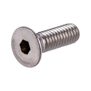 Perno allen de cabeza plana 1/4-20 x 1-1/2 pulgada acero inoxidable