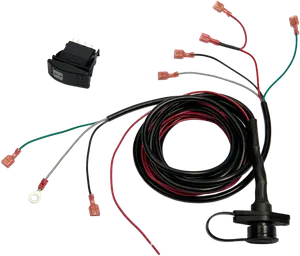Interruptor de tablero con cableado