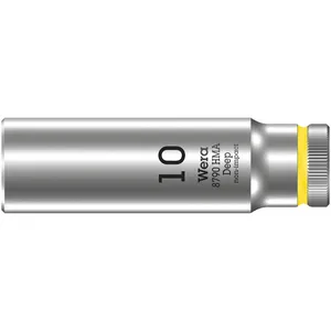 Wera, llave de vaso profunda de 10 mm