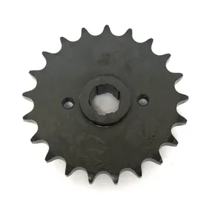 Piñón de transmisión metálico de 21 dientes para motocicleta