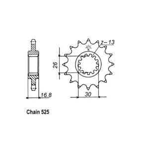 Piñón delantero JT 1370.16