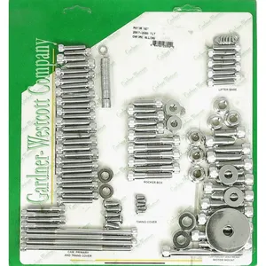 Juego de tornillos del motor, Allen cromado