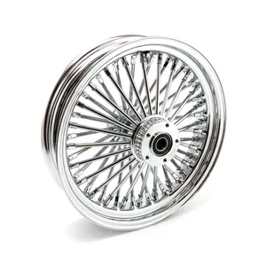 Rueda delantera MCS radial 48 rayos gruesos 3.50 x 16 DF cromo <span style="color: red;font-size: 0,5em">- PEDIDO ESPECIAL -</span>
