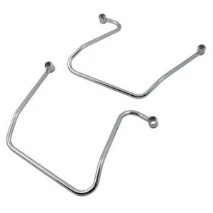 Kit de soporte de alforjas. Cromo