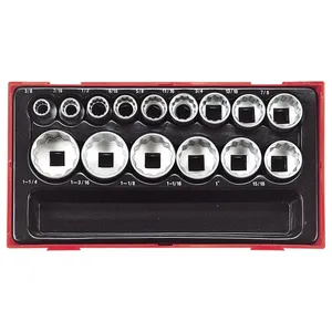 Teng Tools, juego de 15 dados métricos de 12 puntos