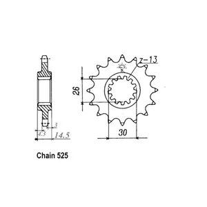 Piñón delantero JT 1332.15