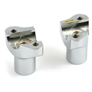 Riseres estilo tipo OEM, roscados. Elevación de 2". Cromado