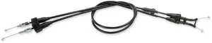 Cable de acelerador con funda de vinilo negro para motocicleta