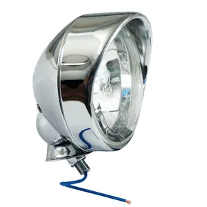 Foco T-bone. 3-1/2". Lente de vidrio claro. con visera