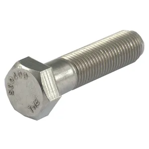 Perno hexagonal de acero inoxidable 3/8-24 x 3 pulg