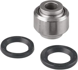 Kit de rodamientos para amortiguador de motocicleta sobre fondo blanco
