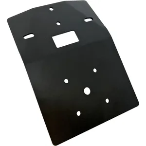 Soporte de matrícula DMP, para montar bajo el guardabarros. Negro