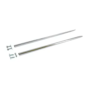Puntas de spears del guardabarros delantero, acero cromado