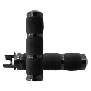 Puños Avon con amortiguación de aire, anodizados negro