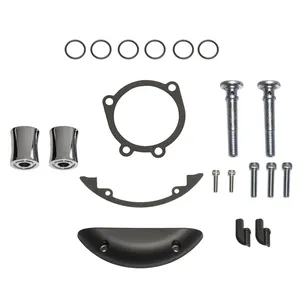 Arlen Ness, kit de fijación para filtro de aire invertido. Cromado