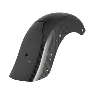 Arlen Ness, guardabarros trasero. Iluminación de fábrica. Carbono