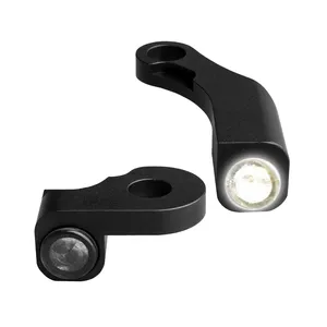 HeinzBikes, intermitentes bajo manillar Nano. Negro con PL