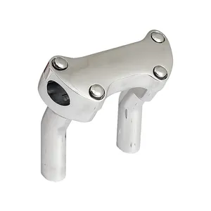 Elevadores estilo OEM con abrazadera superior. Elevación de 4.5". Cromado