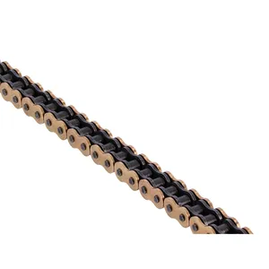 Tsubaki, cadena con anillo X 530 RQ2. Dorada. 104 eslabones