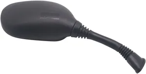 Espejo retrovisor universal con marca E montado en manillar de motocicleta