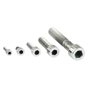 Perno allen M10 x 55mm, acero inoxidable pulido