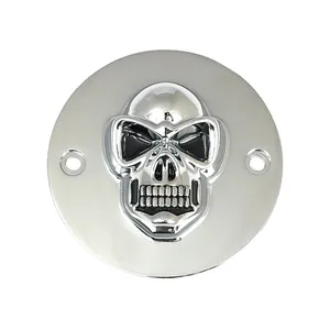 Cubierta de punta con calavera. Cromado