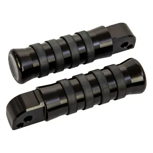 Rick's Motorcycles, estribos para pasajero estilo O-ring. Negro