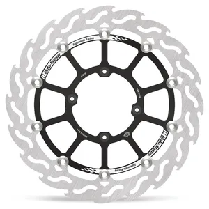 Discos delanteros Supermoto Racing - freno flotante flame negro