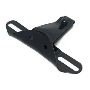 Soporte de matrícula estilo OEM, 2 agujeros. Negro